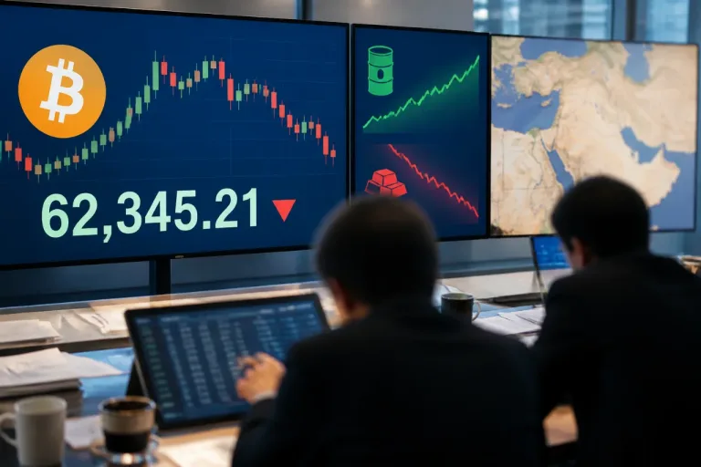 Bitcoin maintenu au‑dessus de 62 000 $ malgré tensions US‑Iran et hausse du pétrole