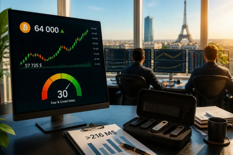 Le Bitcoin tient, malgré les ventes massives d’un important accumulateur et la remontée de l’indice Fear & Greed
