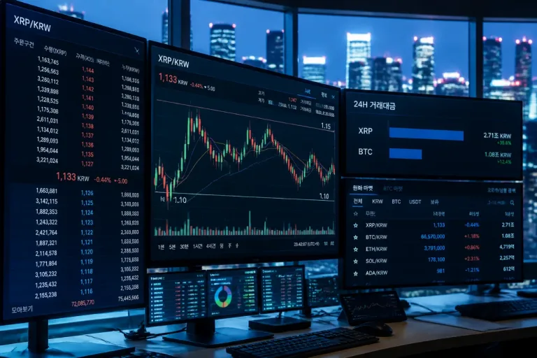 XRP dépasse Bitcoin en volume sur Upbit, cap sur la résistance des 1,15 $