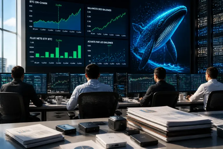 Baleines actives : les gros porteurs rachètent pendant que les ETF stoppent leur hémorragie