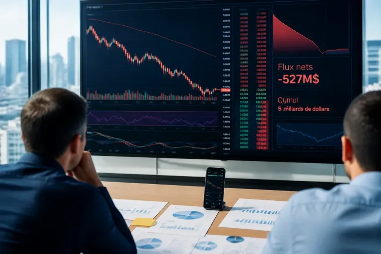 Les ETF Bitcoin enregistrent huit semaines consécutives de sorties, record historique