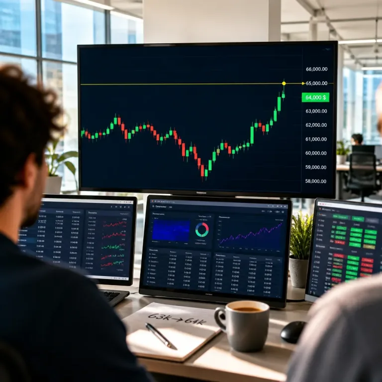 Le Bitcoin repasse au‑dessus de 64 000 $ mais la résistance des 65 000 $ reste déterminante