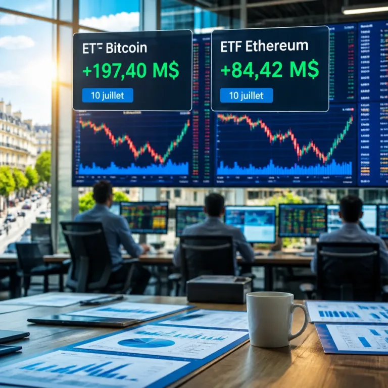 Les ETF Bitcoin et Ethereum repartent en territoire positif après huit semaines de sorties