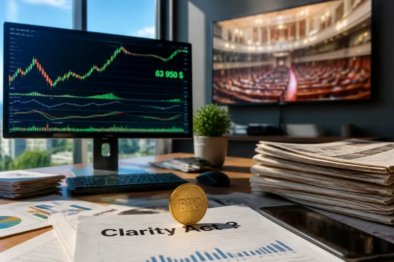 Le Bitcoin rebondit vers 64 000 $ porté par l'espoir d'avancée réglementaire aux États-Unis