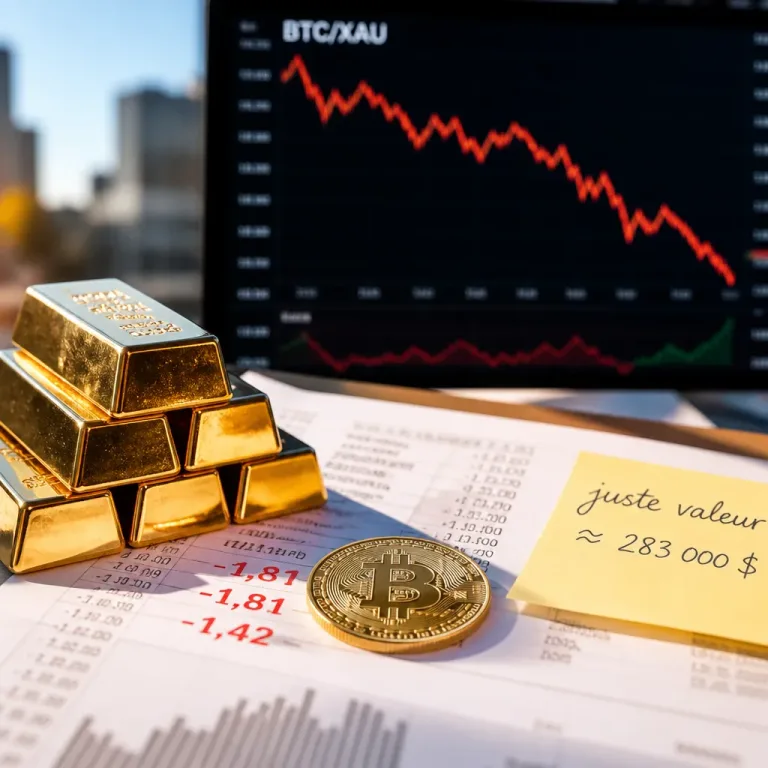 Bitcoin au plus bas face à l'or : un signal extrême qui rappelle un rallye historique