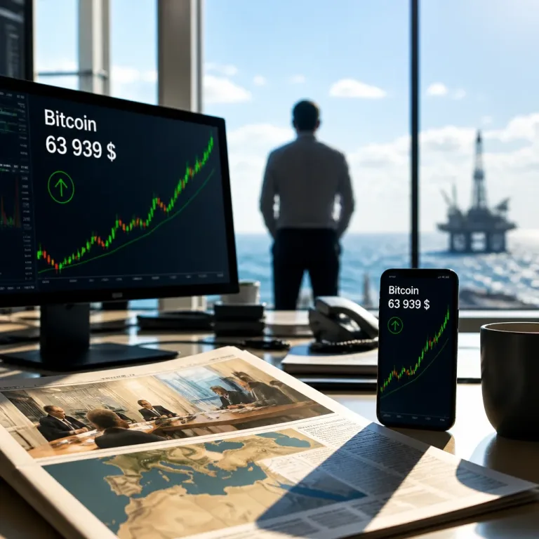 Le bitcoin repasse près de 64 000 $ alors que des pourparlers irano‑américains ravivent l'appétit pour le risque