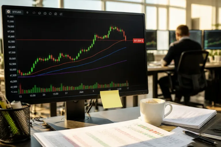 Le Bitcoin bute sur 64 000 $ : résistances multiples et sorties d’ETF inquiètent