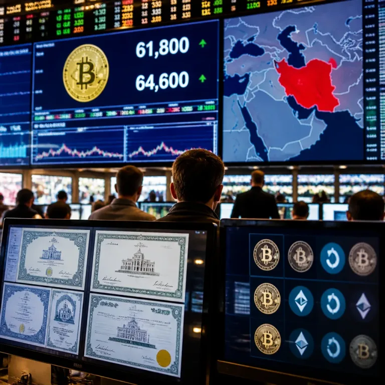 Bitcoin stable mais sous tension : Trump, la guerre en Iran et la percée des actions tokenisées