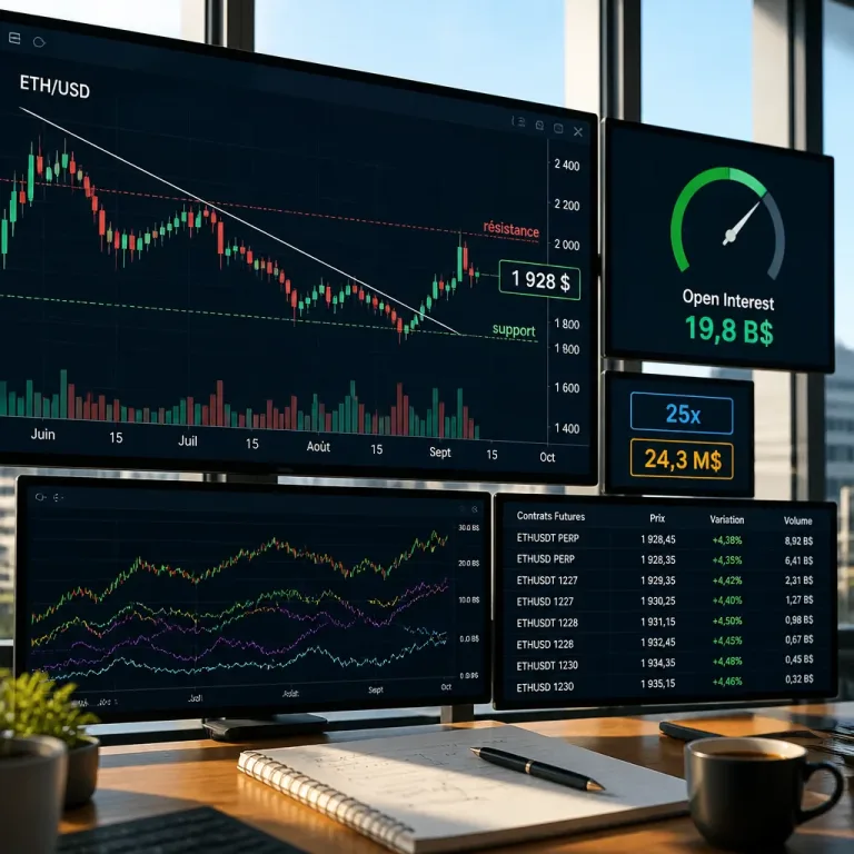 Ethereum casse une résistance clé, l’open interest frôle les 20 milliards : vers 2 000 $ puis plus ?