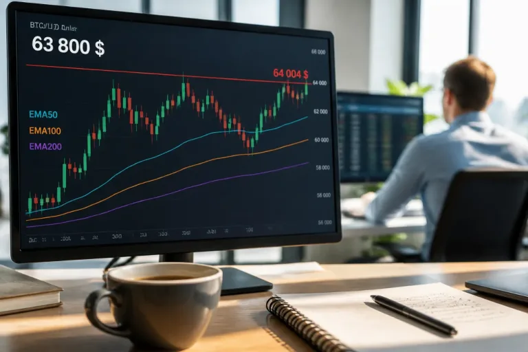 Bitcoin teste la résistance des 64 000$ après un relâchement des tensions géopolitiques