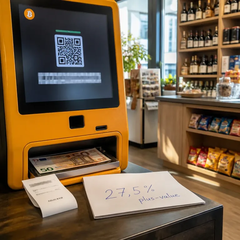 Vendre des bitcoins au distributeur en Autriche : la sortie en espèces est imposable à 27,5%