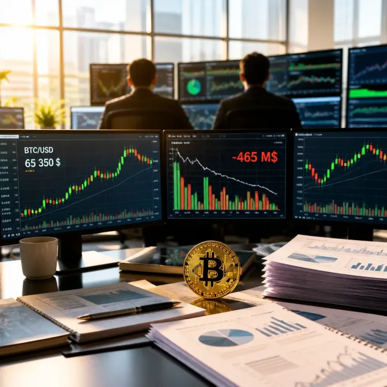 Le Bitcoin tient malgré 465 M$ de sorties d’ETF, la prochaine étape reste incertaine
