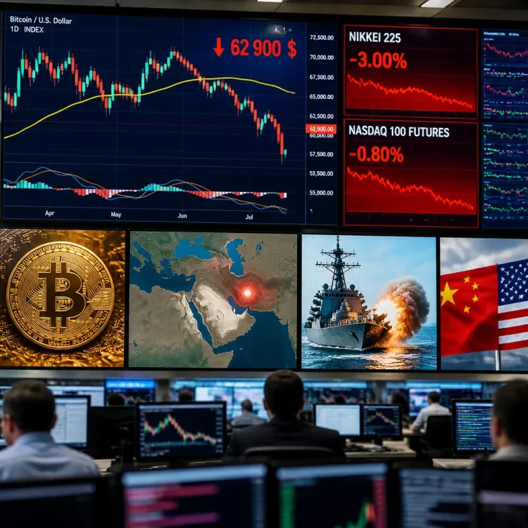 Bitcoin retombe sous 63 000 dollars après de nouvelles frappes américaines contre l'Iran