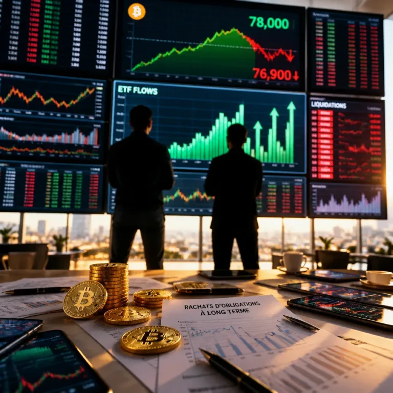 Le Bitcoin bondit de 25 % en deux jours puis recule — quel rôle ont joué les rachats du Trésor et les liquidations ?