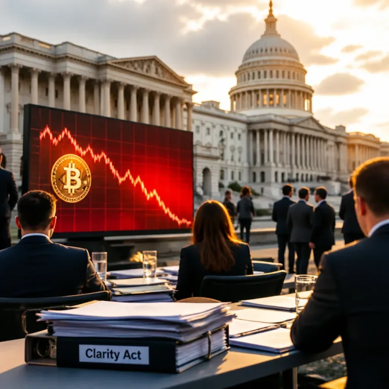 Le projet Clarity Act de Trump bloqué au Congrès, le bitcoin sous pression si la loi échoue