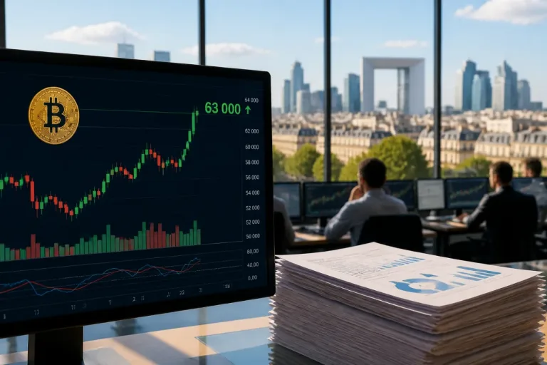 Bitcoin repasse au‑dessus de 63 000 $ après 487 M$ d’entrées dans les ETF au comptant