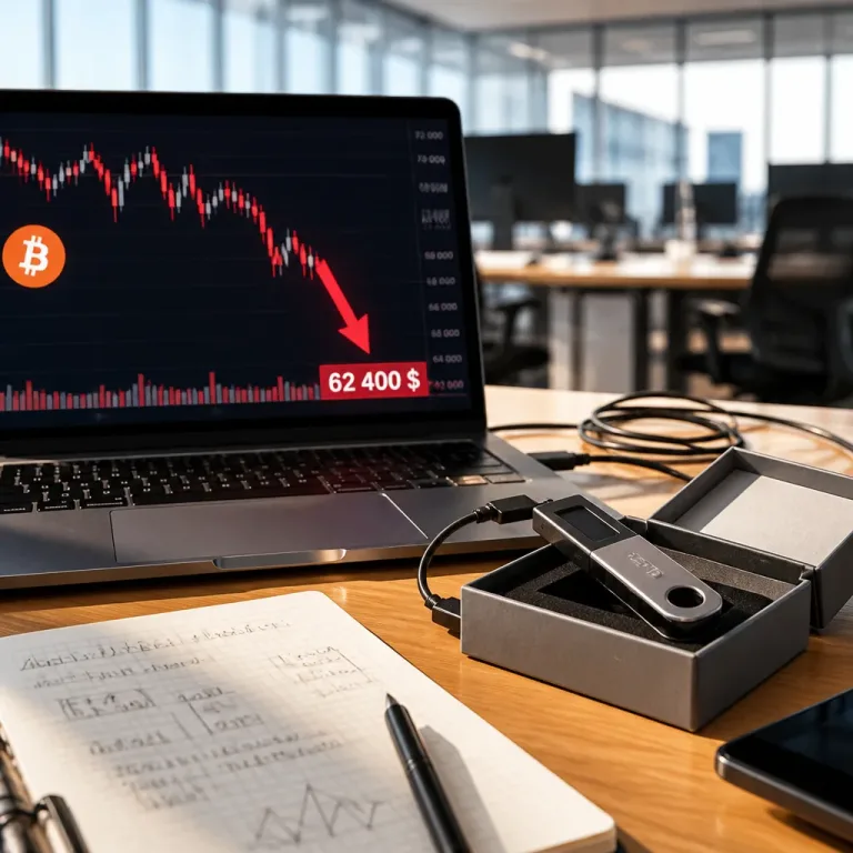 Bitcoin chute sous 63 000 $ après une faille critique sur Coldcard