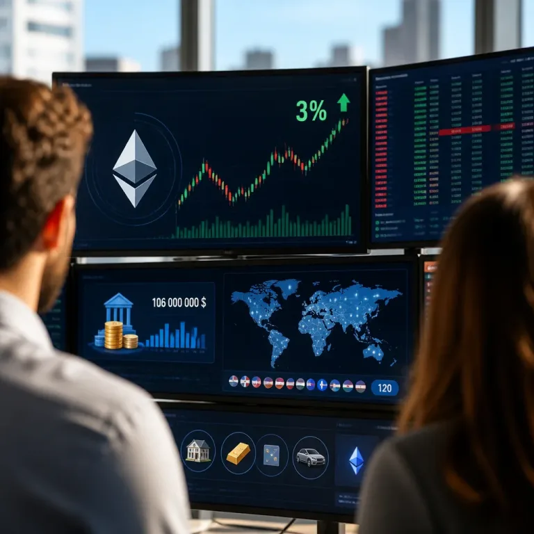 Ether progresse de 3 % : la tokenisation et Robinhood Chain propulsent l'intérêt pour l’écosystème Ethereum