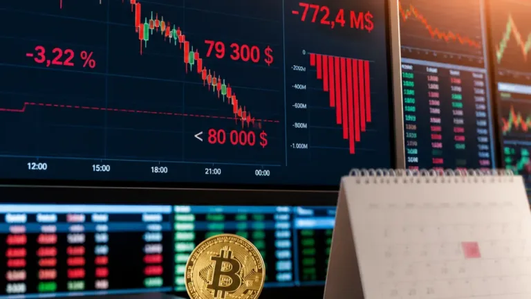 Le Bitcoin glisse sous 80 000 $ après des sorties massives d’ETF et à la veille de la Fed