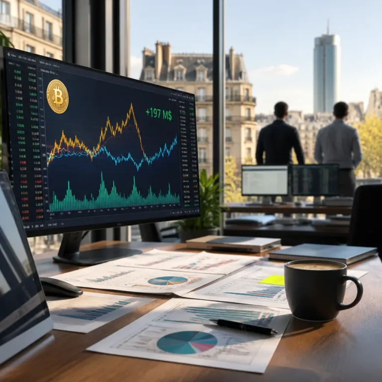 Les ETF Bitcoin attirent 197 millions $ et interrompent huit semaines de sorties