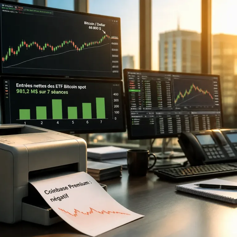 Bitcoin dépasse brièvement 66 800 $ : les entrées d’ETF soutiennent, les pros restent prudents
