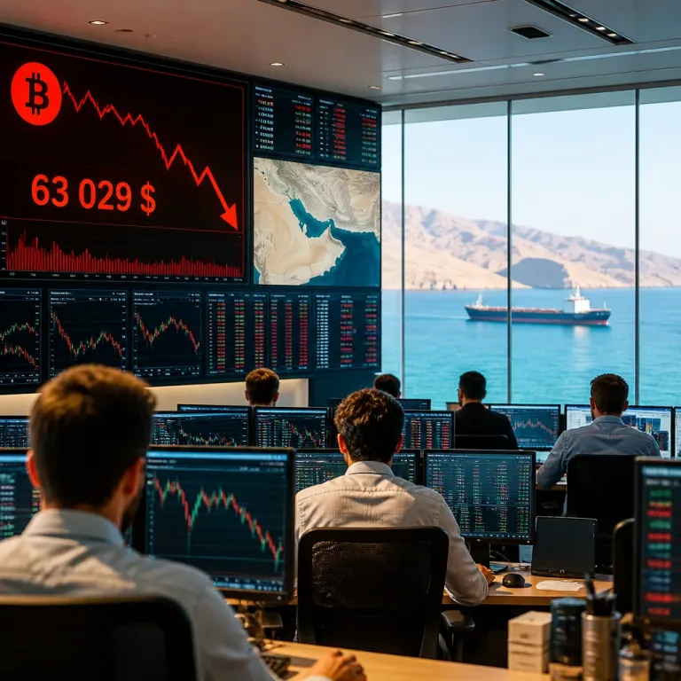 Le bitcoin recule à 63 029 $ alors que les tensions États-Unis‑Iran freinent l’appétit pour le risque
