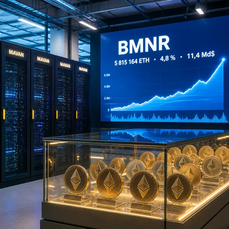 BitMine détient 4,8 % de l’offre d’Ethereum : nouvelle taille critique pour l’écosystème