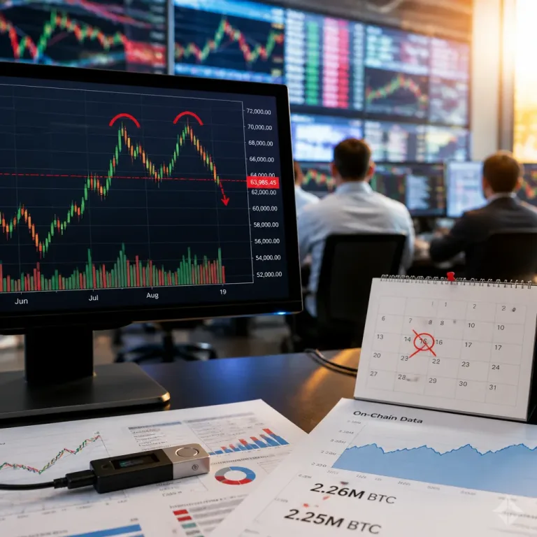 Bitcoin à la croisée des chemins : double sommet, whales en sortie et deux risques américains en août