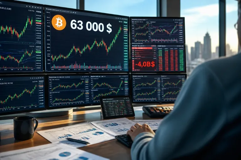 Le Bitcoin repasse au‑dessus de 63 000$, malgré des sorties record d'ETF et des tensions réglementaires
