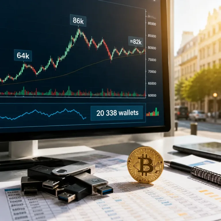 20 338 portefeuilles détiennent désormais entre 10 et 10 000 BTC : accumulation record malgré la correction