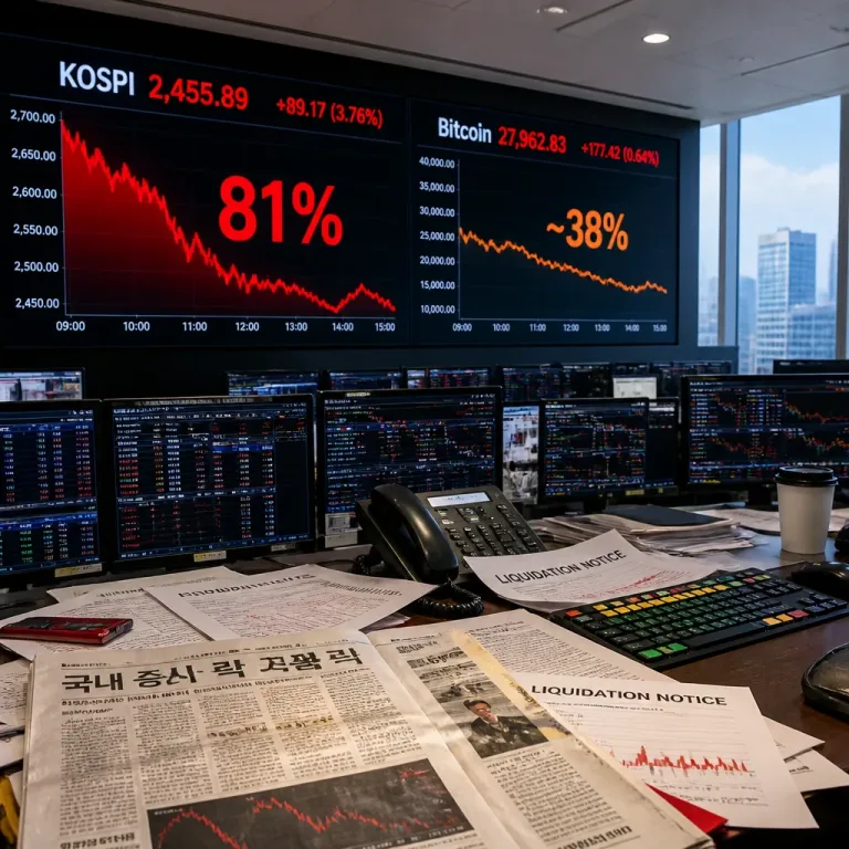 La volatilité du Kospi dépasse celle du bitcoin, signe d'une frénésie IA qui s'inverse