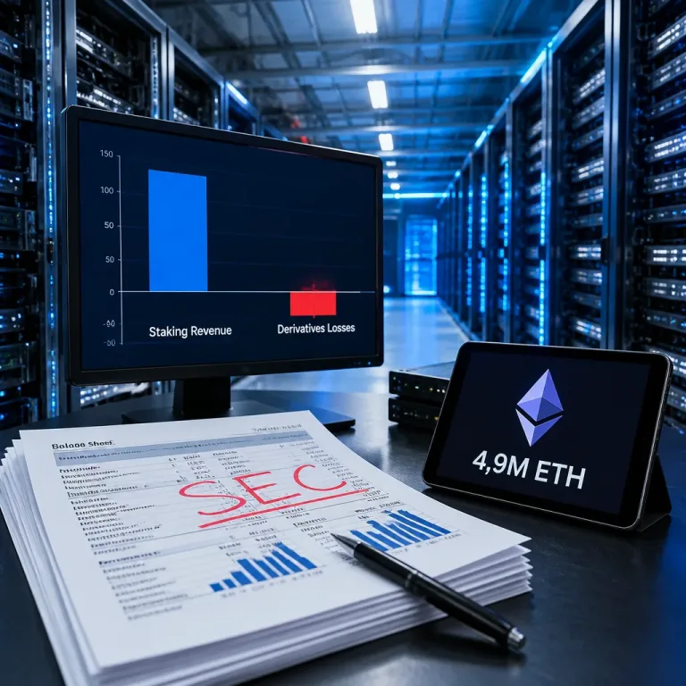BitMine place le staking d’Ethereum au cœur de ses revenus mais subit d’importantes pertes