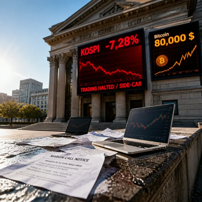 Krach à Séoul : le sidecar déclenché provoque des liquidations et fait chuter le Bitcoin vers 80 000 $