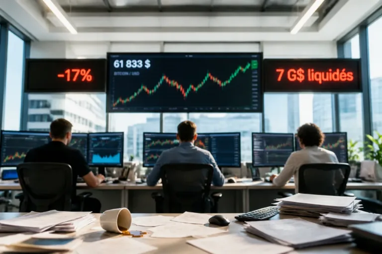 Le Bitcoin reprend au‑dessus de 61 000 $ après une des pires semaines du marché crypto