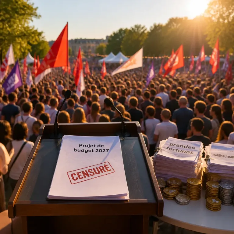 Mélenchon promet de censurer le budget 2027 et promet une réorientation fiscale si son camp gouverne