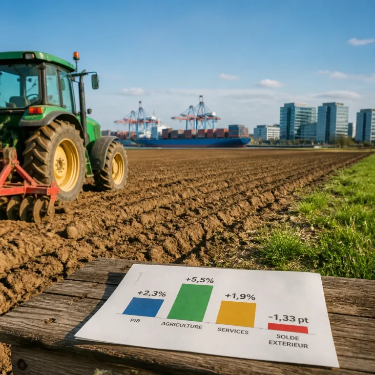 La croissance ressort à 2,3% au T2 2026, tirée par l'agriculture et les services