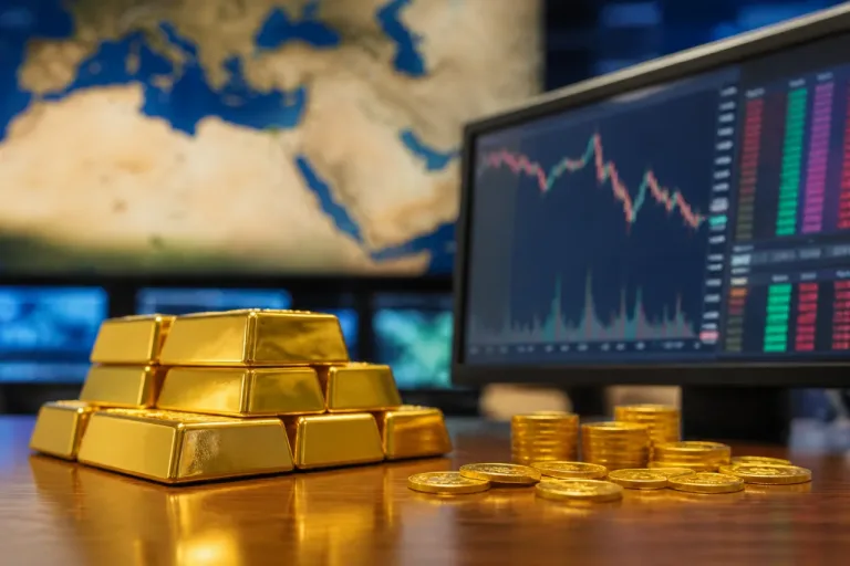 Le cours de l'or marque une pause malgré les tensions au Moyen‑Orient et la hausse des taux