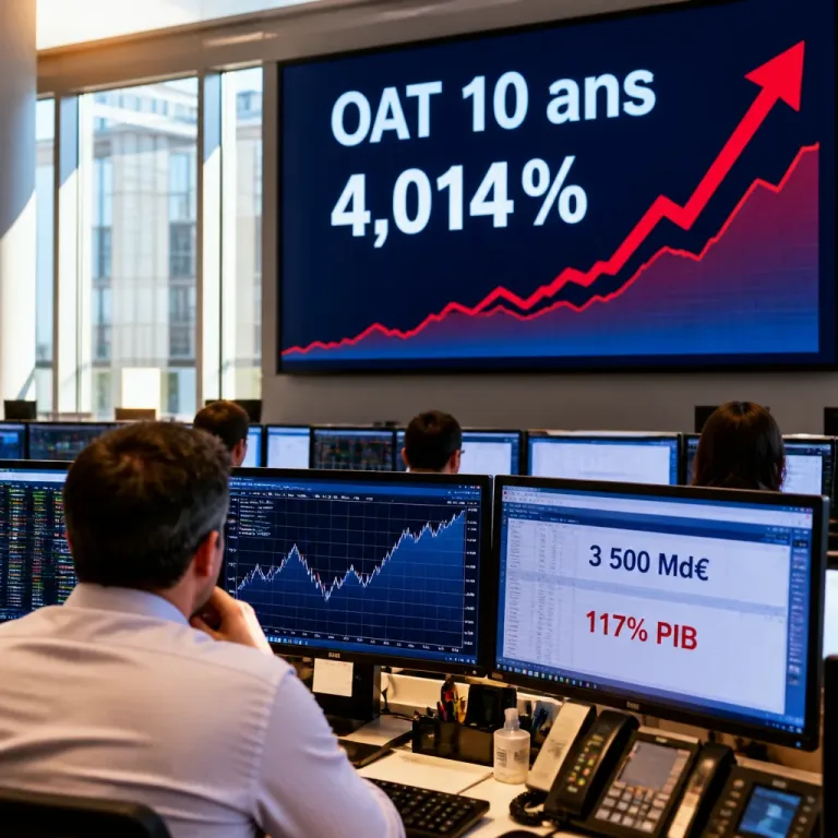 Taux à 10 ans : l’OAT française franchit 4% pour la première fois depuis 2009