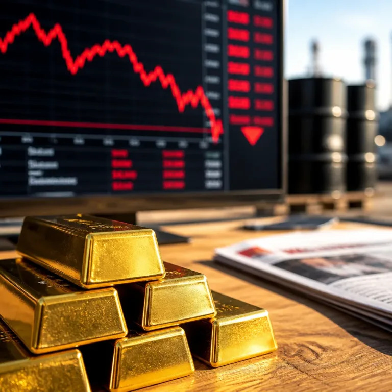 L'or recule fortement cette semaine: tensions géopolitiques et hausses de taux pèsent sur le métal