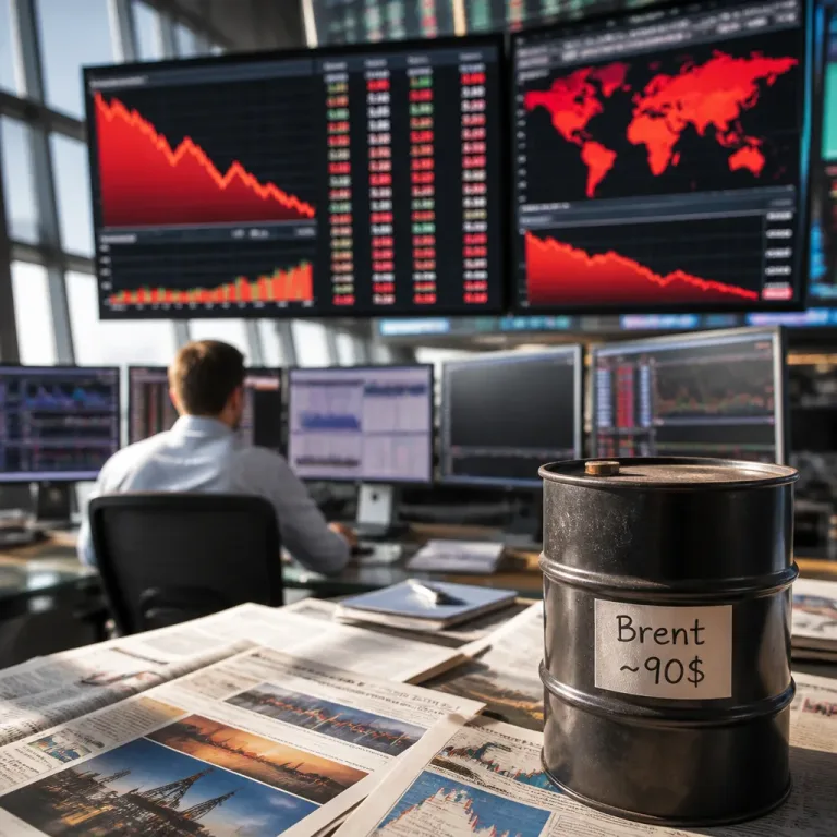 Les marchés se replient, le pétrole frôle 90 dollars et ravive le risque d'inflation