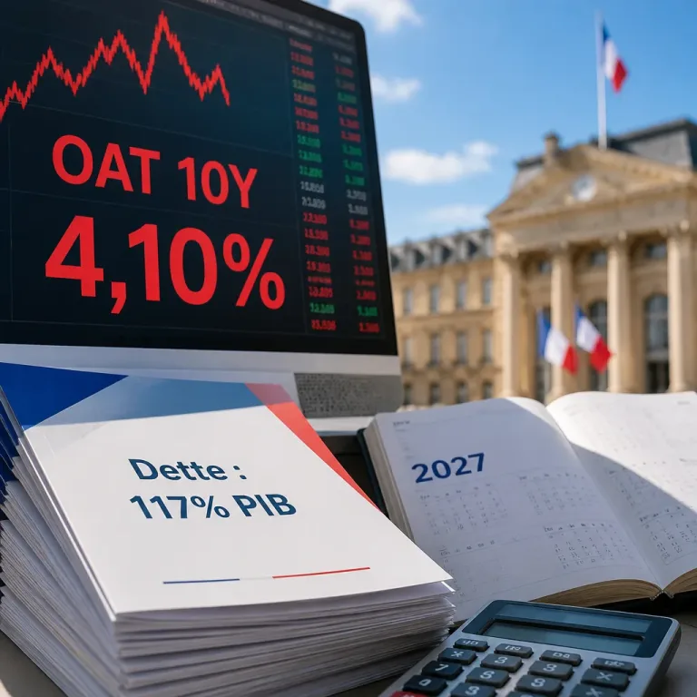 Le rendement des OAT à 10 ans franchit 4,10 %, un niveau jamais vu depuis 2008