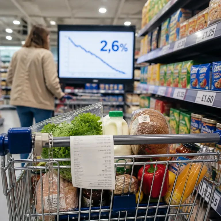 Inflation alimentaire au Royaume‑Uni : baisse à 2,6 % mais le coût réel pour les ménages reste élevé
