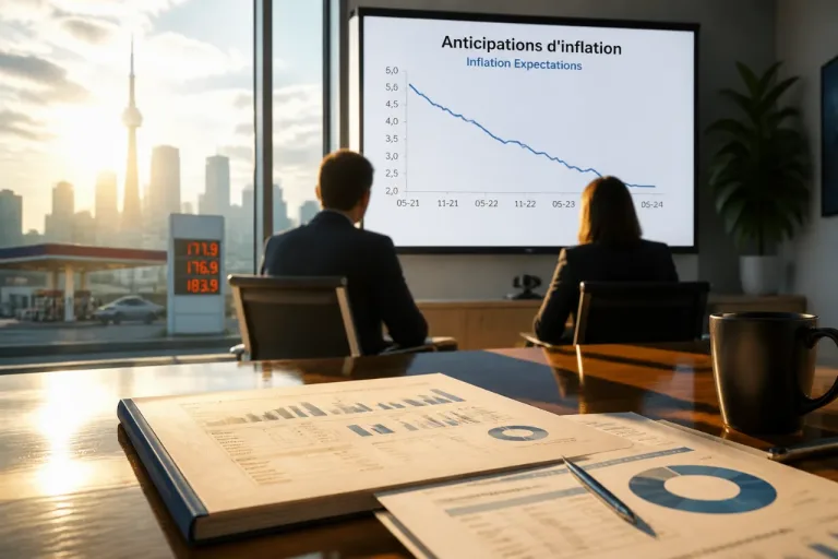 Les entreprises canadiennes révisent à la baisse leurs anticipations d'inflation après le cessez‑le‑feu au Moyen‑Orient