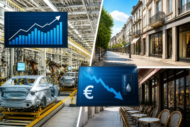 Zone euro: industrie en expansion, services moins en berne, coûts en net repli