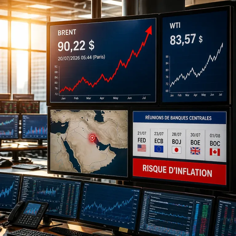 Le Brent dépasse 90 $ : le pétrole renchérit et ravive le risque d’inflation