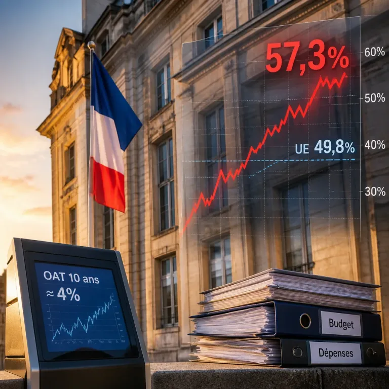 La France redevient championne d'Europe de la dépense publique à 57,3% du PIB