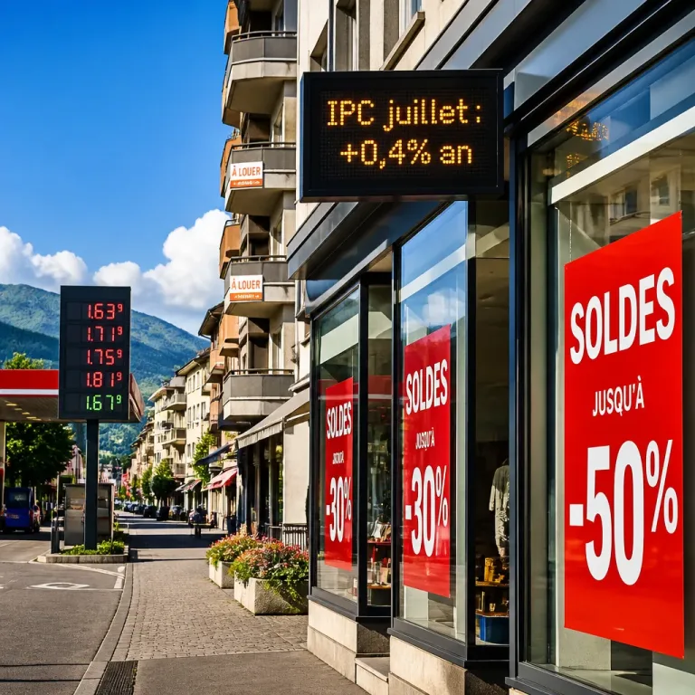 L'inflation suisse poursuit son reflux en juillet, à 0,4% sur un an