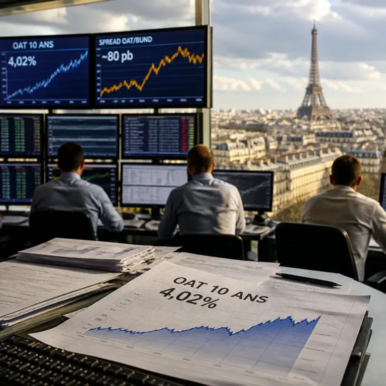 Taux à 10 ans : l’OAT française franchit 4 % pour la première fois depuis 2009