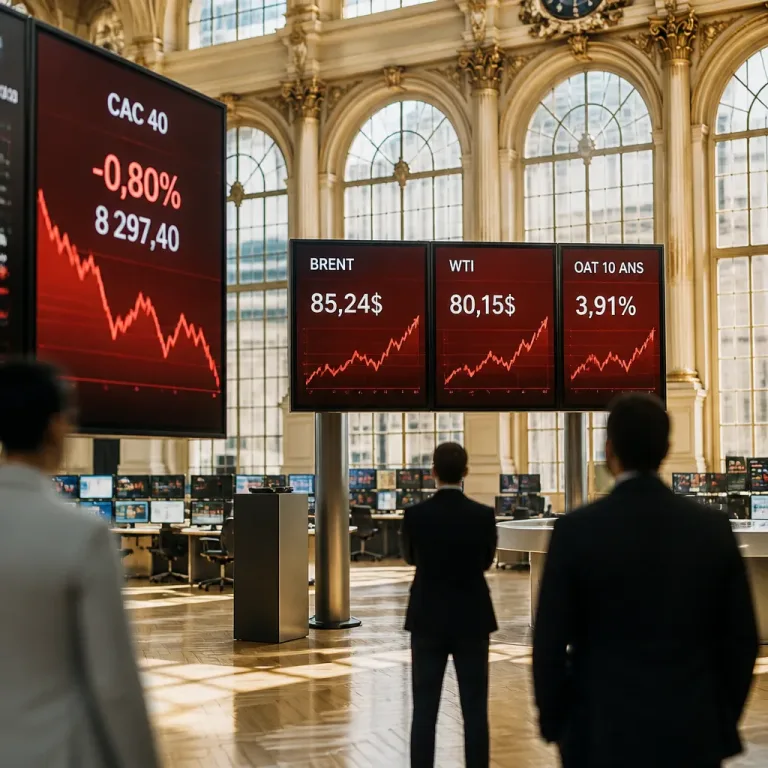 Le CAC 40 fléchit le 14 juillet, pétrole et taux poussent l'inquiétude inflationniste