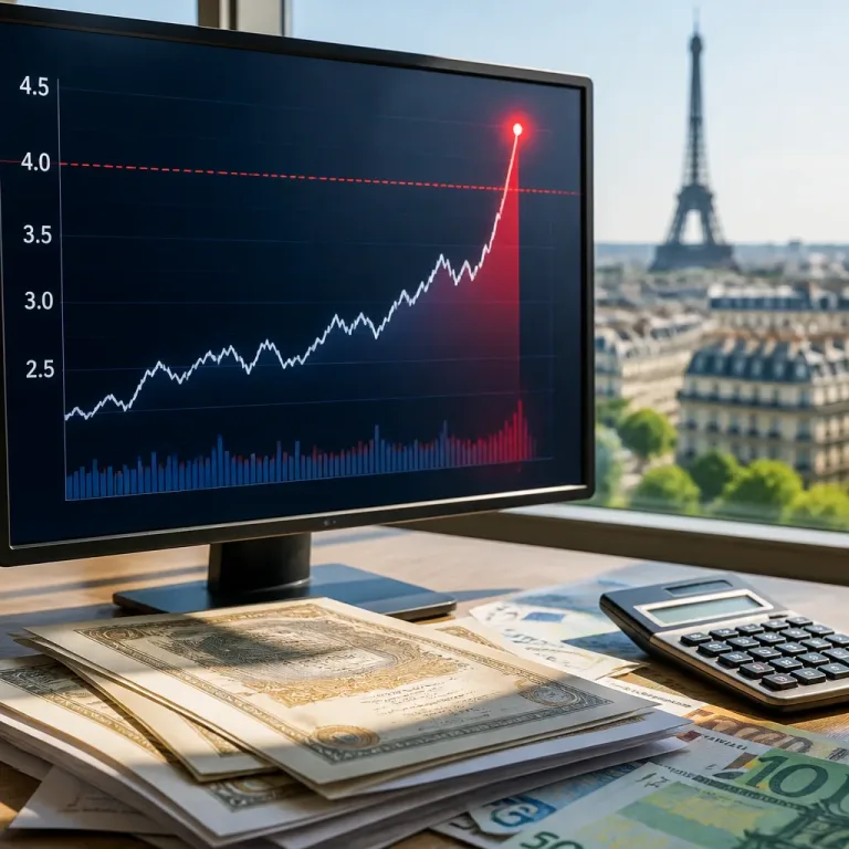 Le taux à dix ans de la France franchit 4 %, un seuil sans précédent depuis 2009